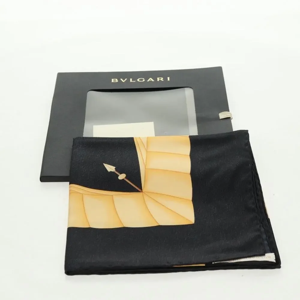 Bvlgari Silk Scarf Black